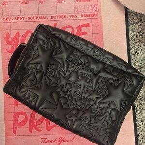 Black Star-Embossed Women's Bag